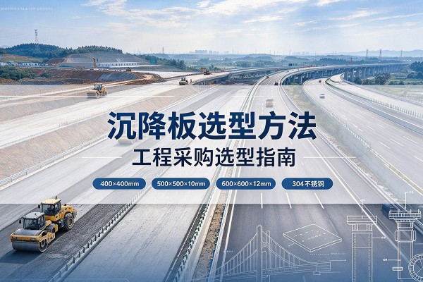 紫云沉降板选择方法
