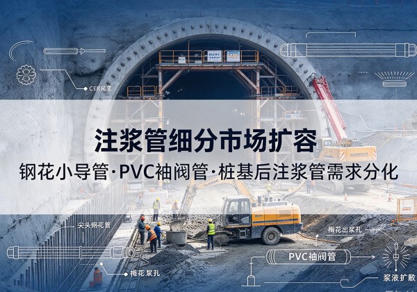 紫云注浆管细分市场扩容，隧道钢花小导管、PVC 袖阀管、桩基后注浆管需求分化